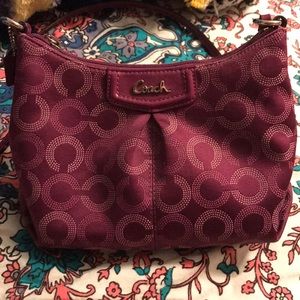 Purple Coach crossbody